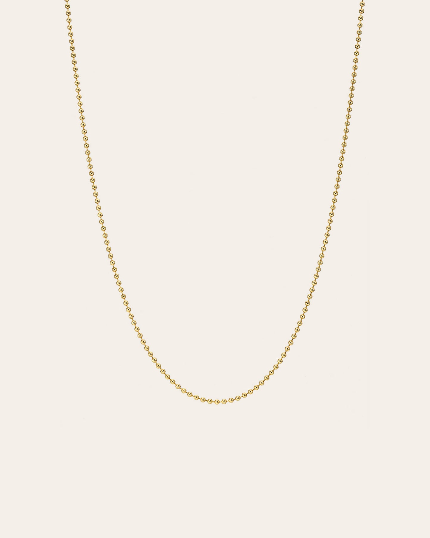 14k Gold Ball Chain Necklace