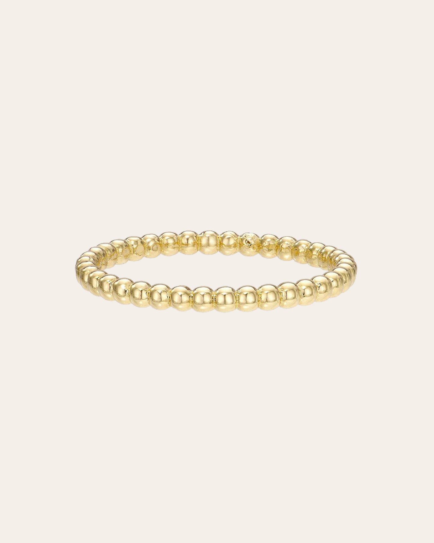 14k Gold Bead Band