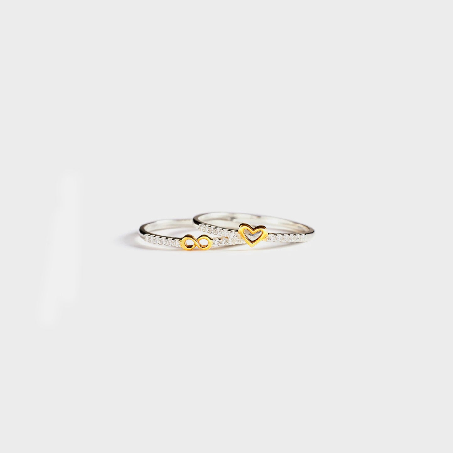 Zircon 925 Sterling Silver Heart Shape Ring Silver