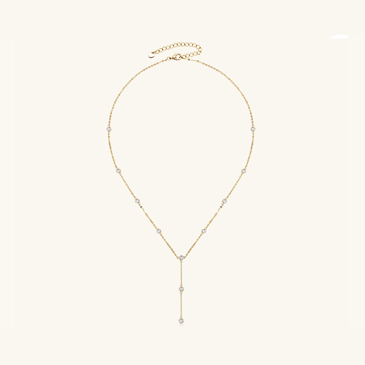 1.1 Carat Moissanite 925 Sterling Silver Necklace Gold One Size