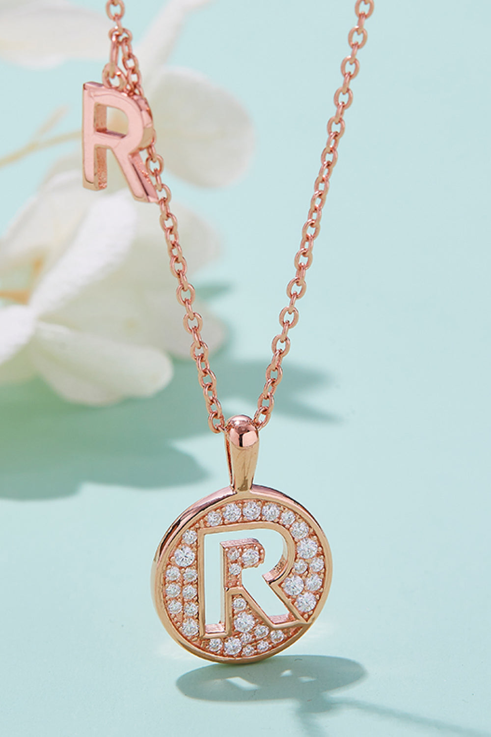 Adored Moissanite K to T Pendant Necklace R One Size