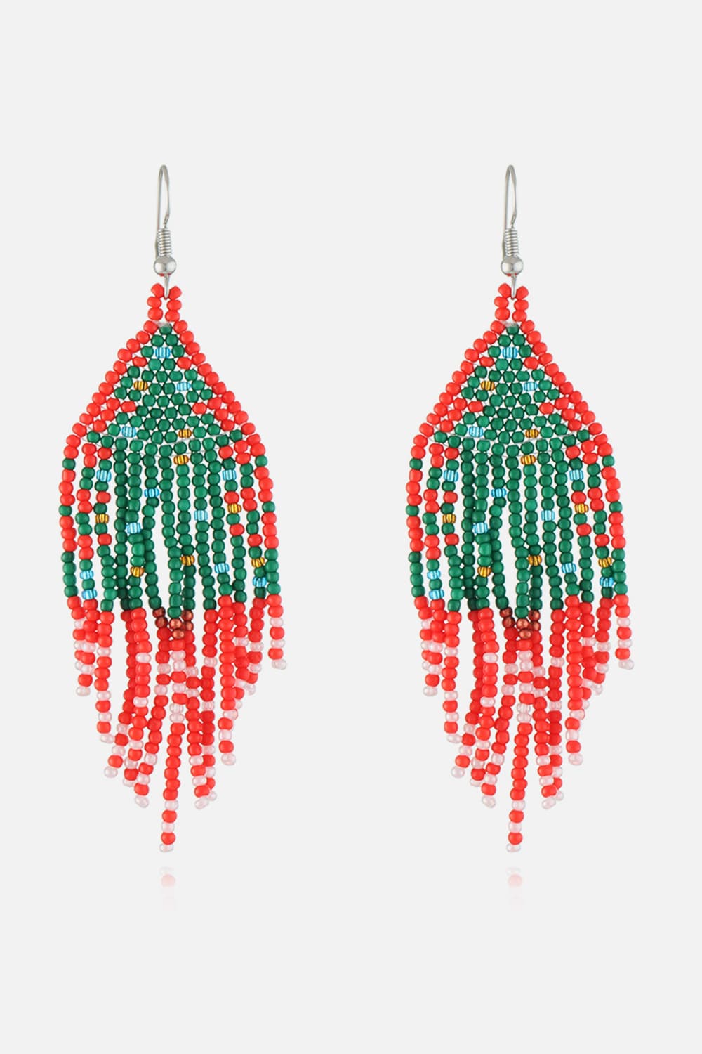 Christmas Beaded Earrings Style F One Size