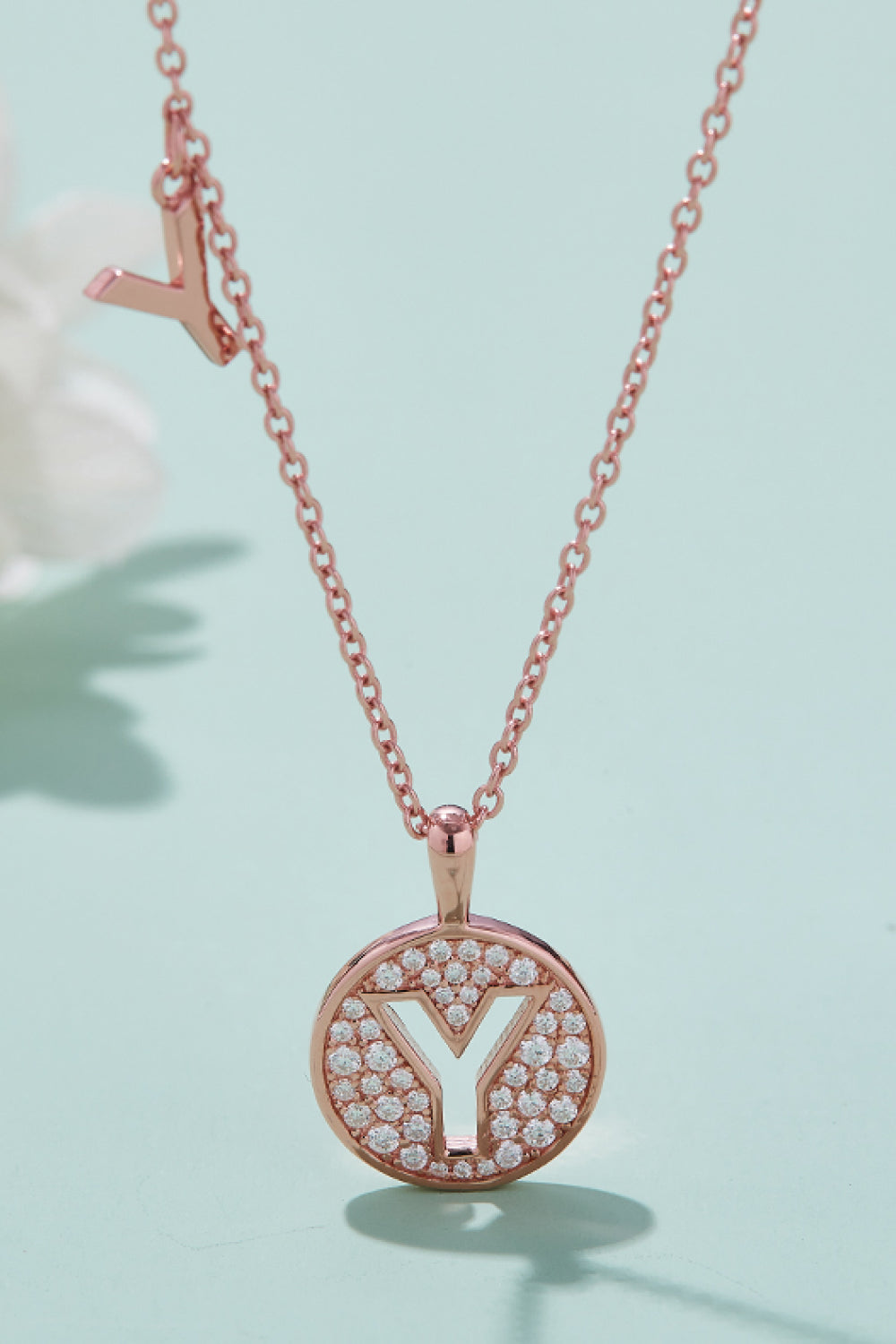 Moissanite U to Z Pendant Necklace Y One Size