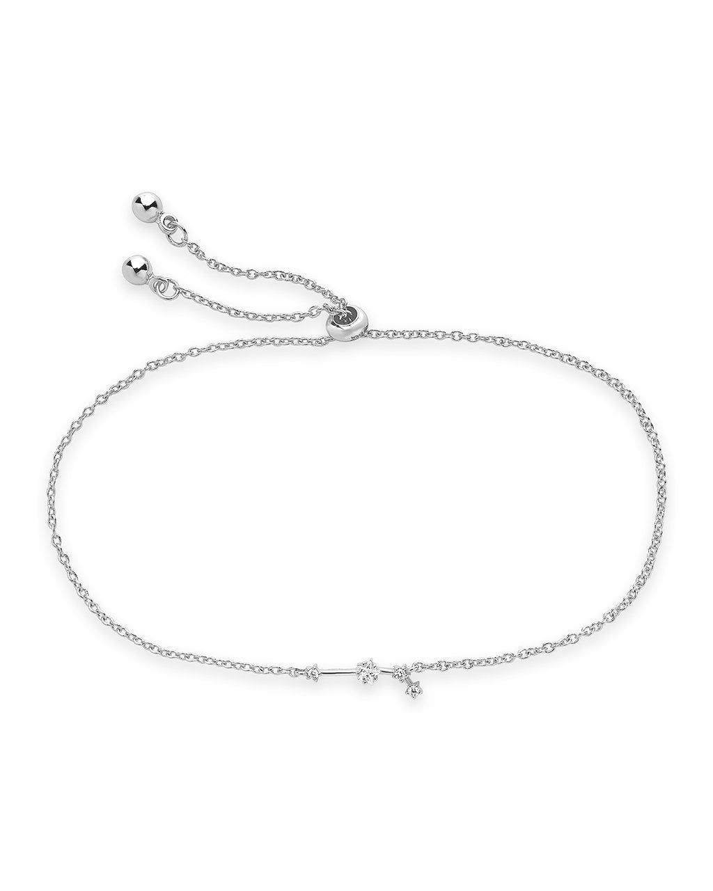 'When Stars Align' Constellation Bracelet Silver Aries (Mar 21 - Apr 19)