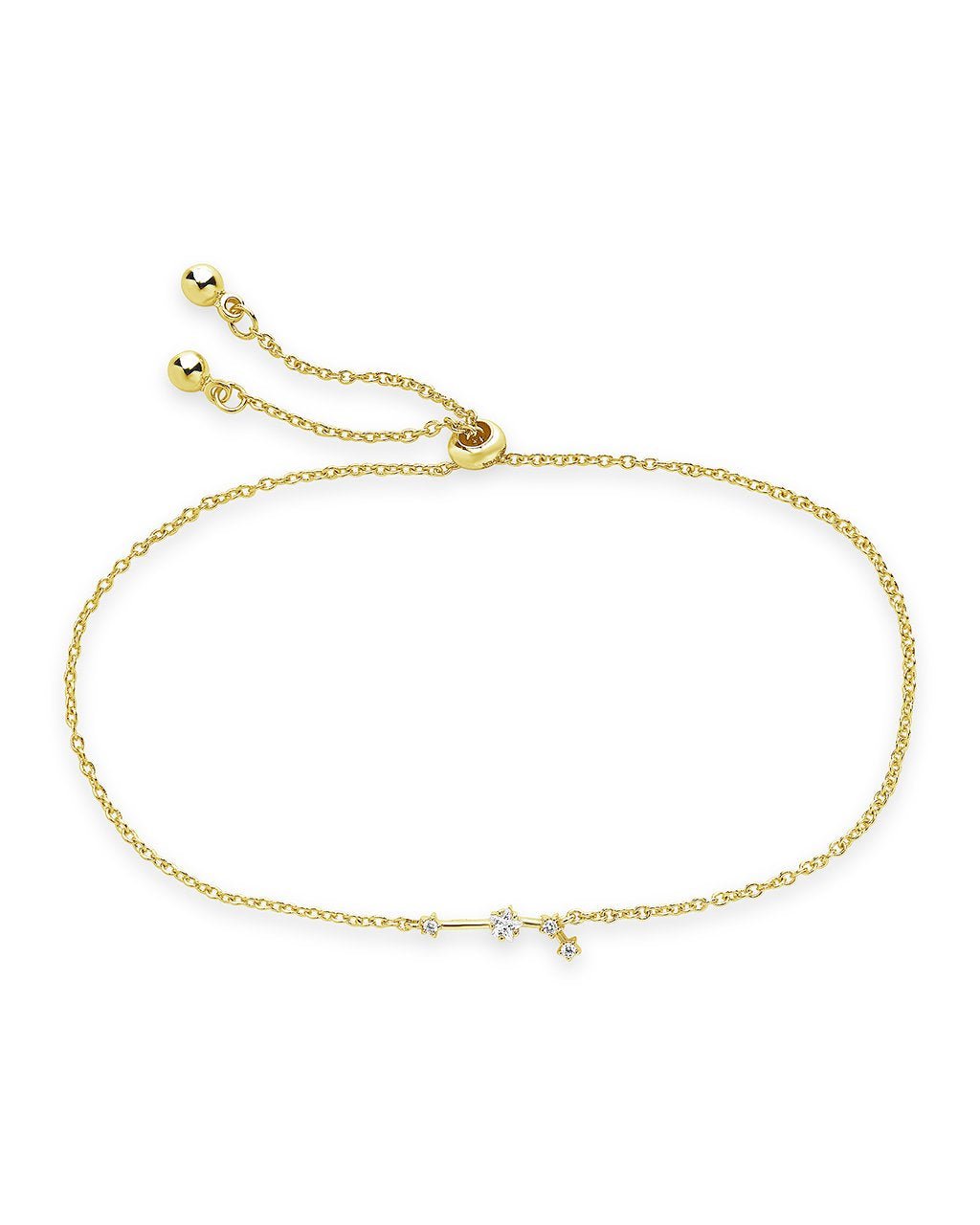 'When Stars Align' Constellation Bracelet Gold Aries (Mar 21 - Apr 19)