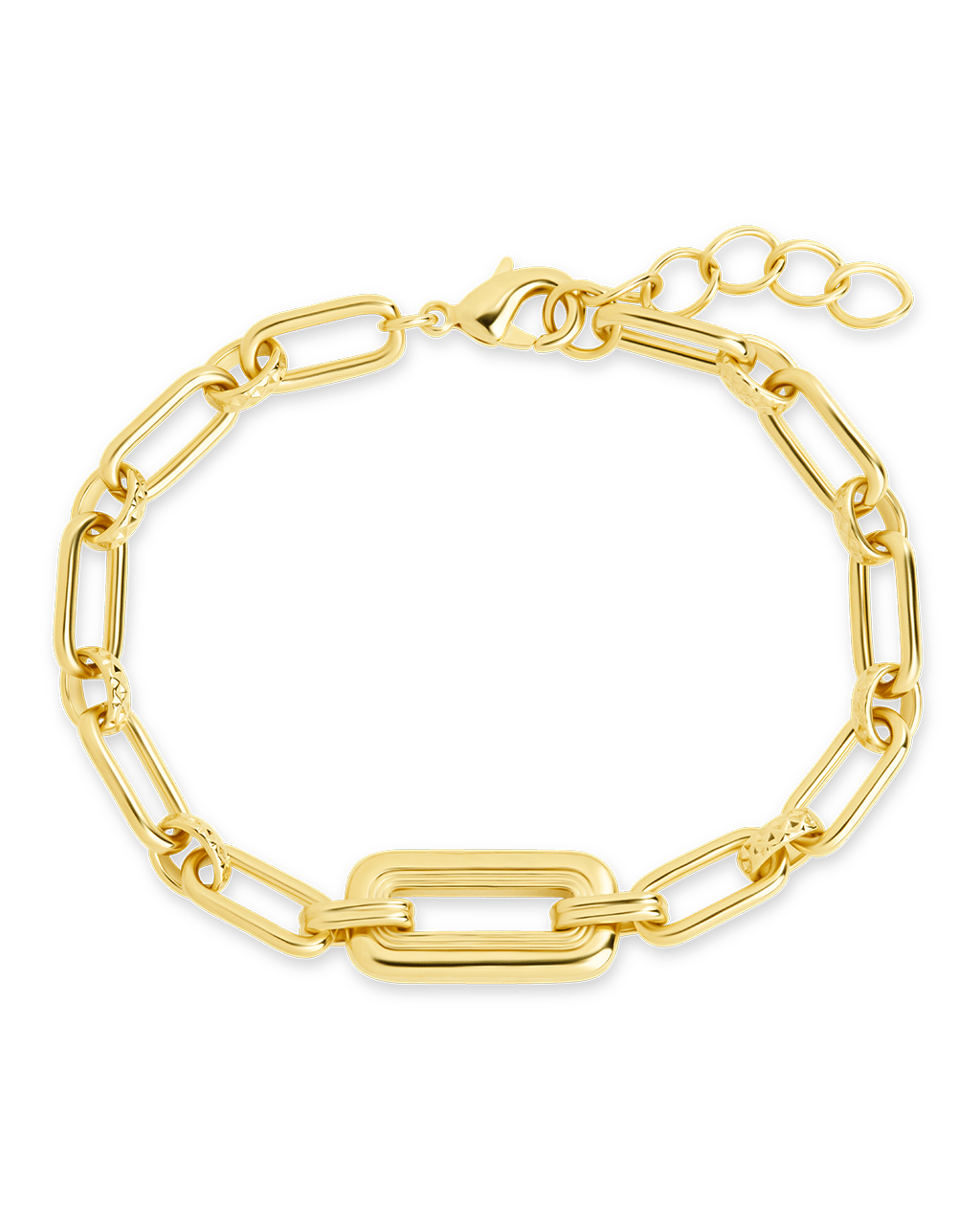 Annabeth Mixed Link Bracelet Gold