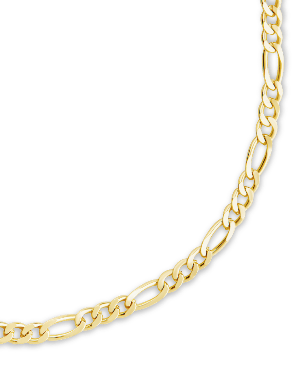Sterling Silver Figaro Chain Bracelet