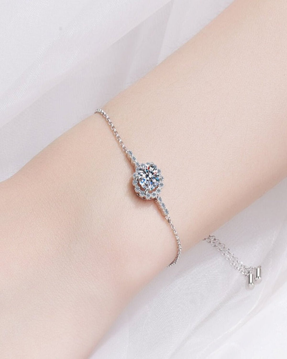 Diamond Pendant Necklace Bracelet Jewelry Bundle Set - Key