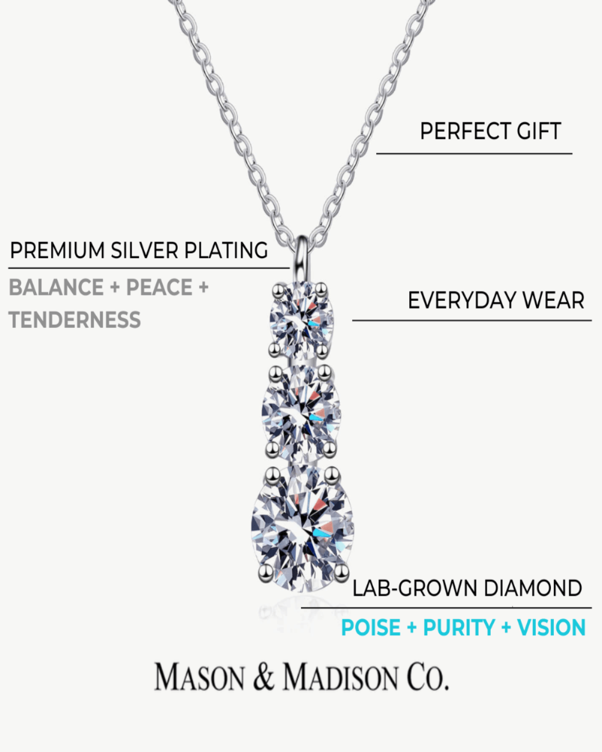 Best Trending Trendy Diamond Pendant Necklace + Diamond Stud Earrings Jewelry Bundle Set Jewelry Gift on Sale for Women, Lady, Mother, Wife