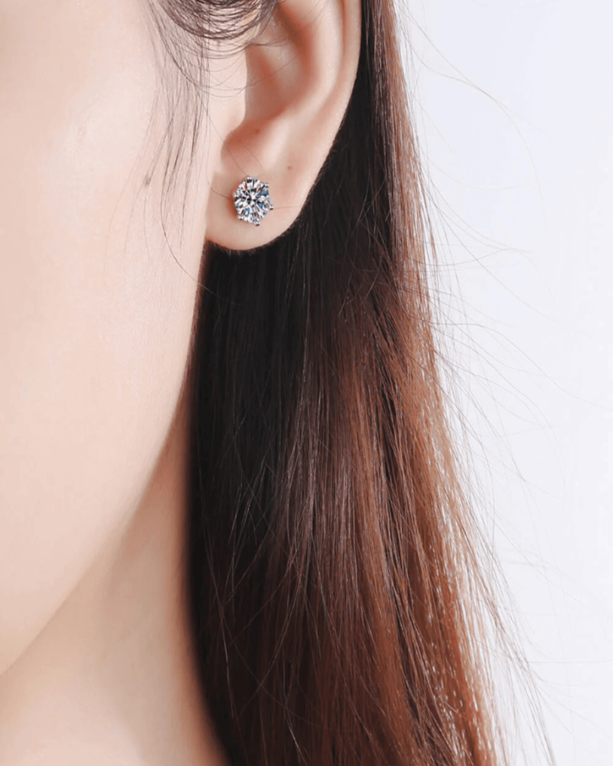 Best Trending Trendy Diamond Pendant Necklace + Diamond Stud Earrings Jewelry Bundle Set Jewelry Gift on Sale for Women, Lady, Mother, Wife