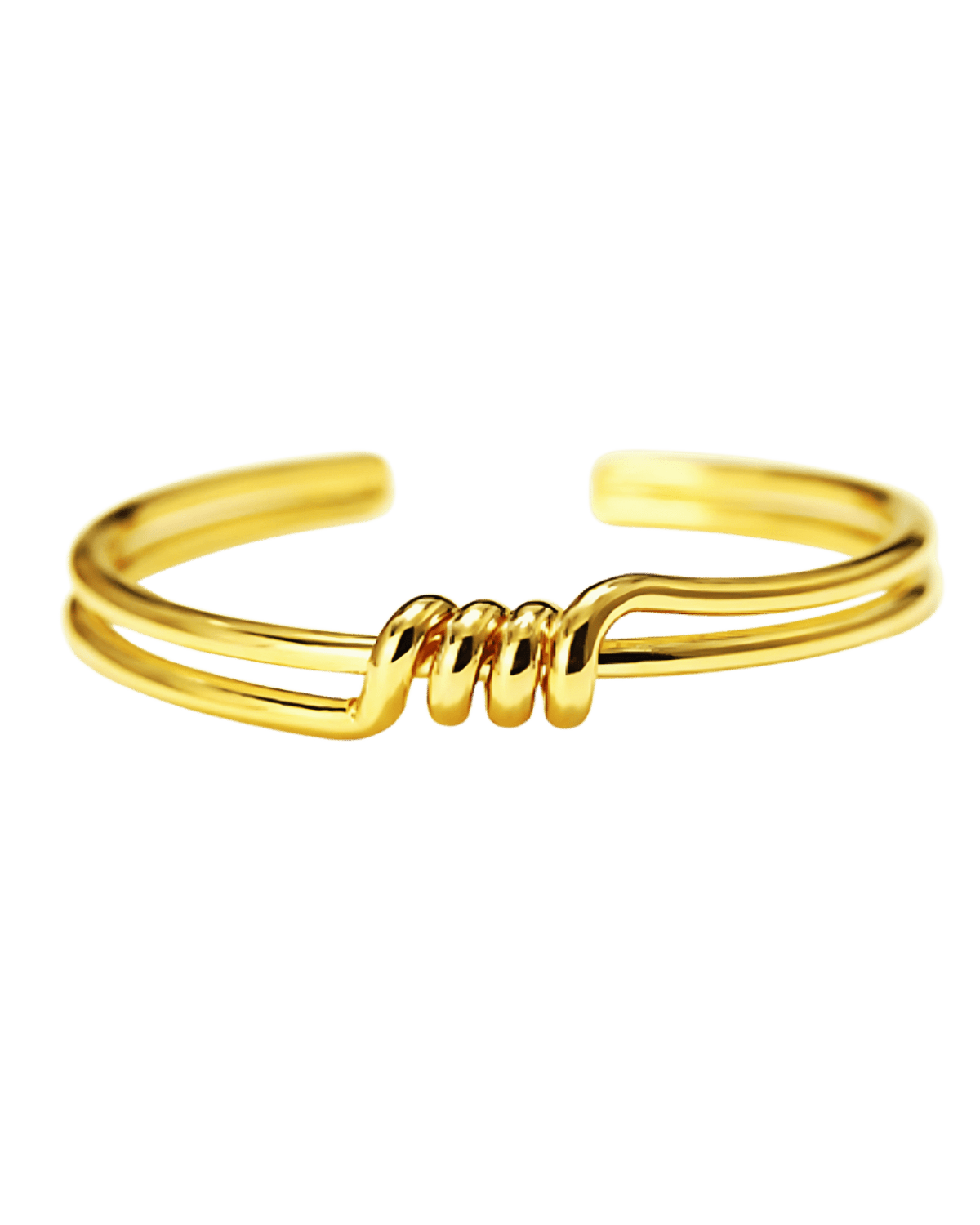 Best Trending Trendy Gold Cuff Bracelet Jewelry Gift on Sale for Women, Lady, Mother, Wife 18K Yellow Gold