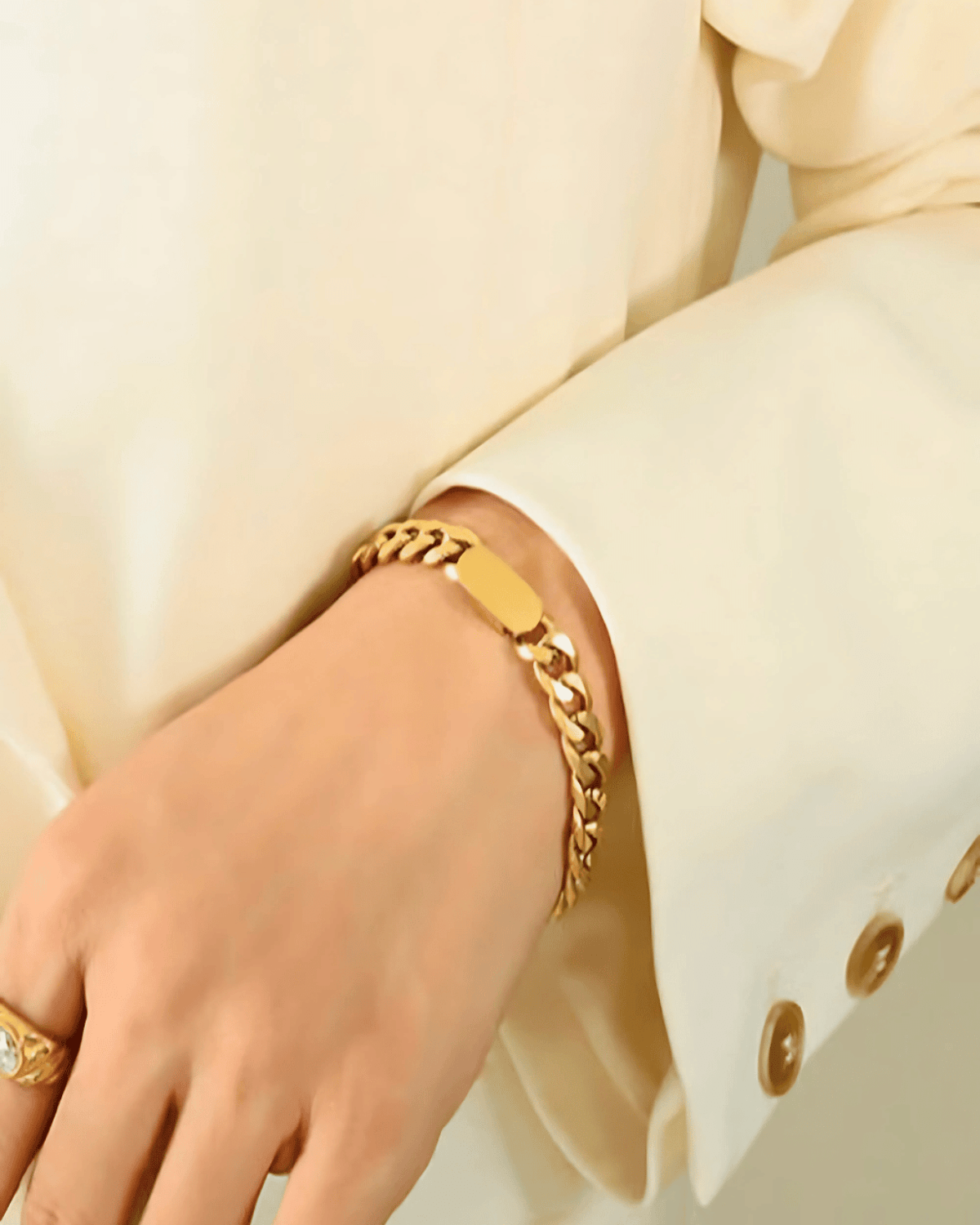 Best Trending Trendy Gold Chain Necklace Bracelet Bundle Set Jewelry Gift on Sale for Women, Lady, Mother, Wife