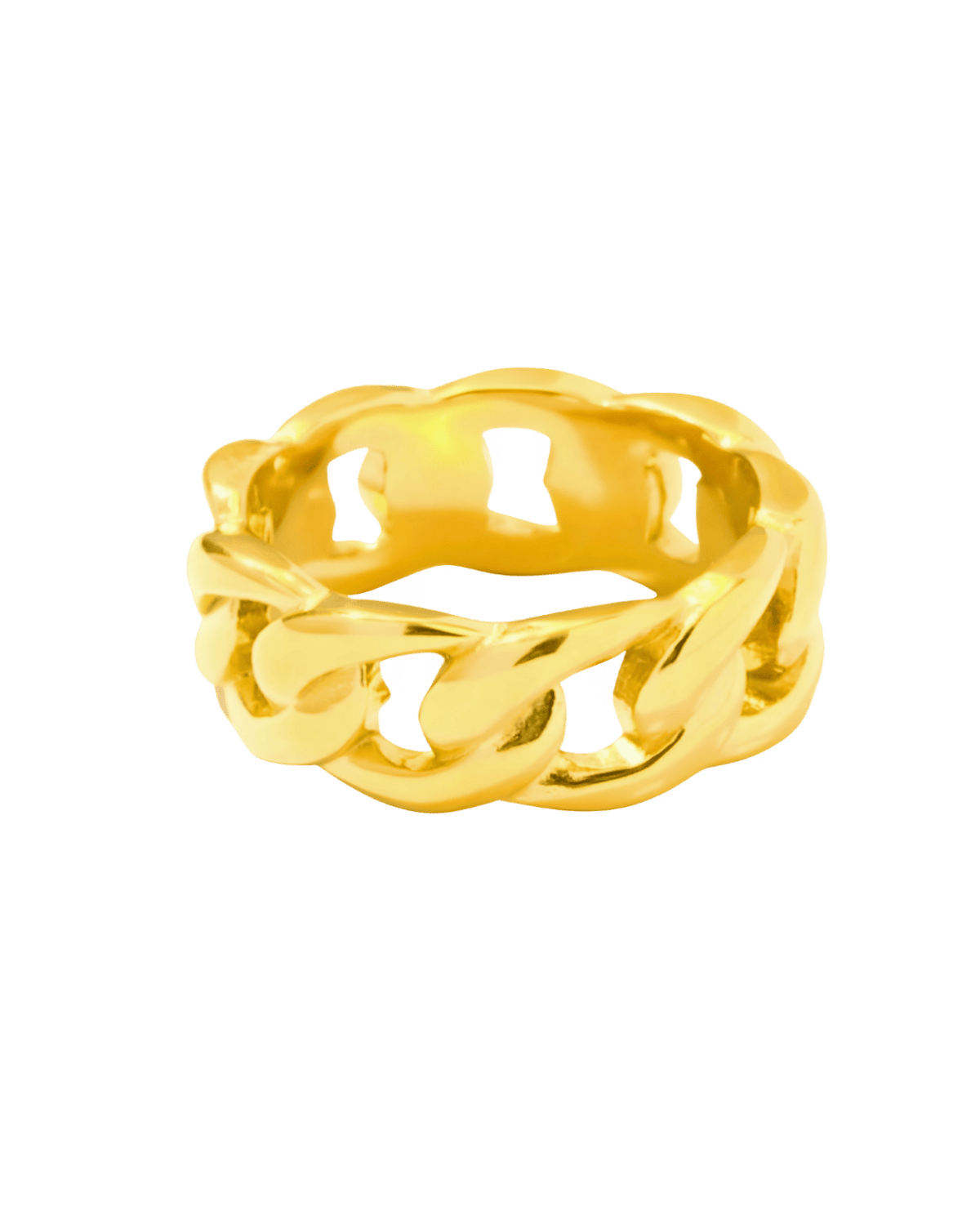 Best Trending Trendy Gold Chain Ring Jewelry Gift on Sale for Women, Lady, Mother, Wife 18K Yellow Gold