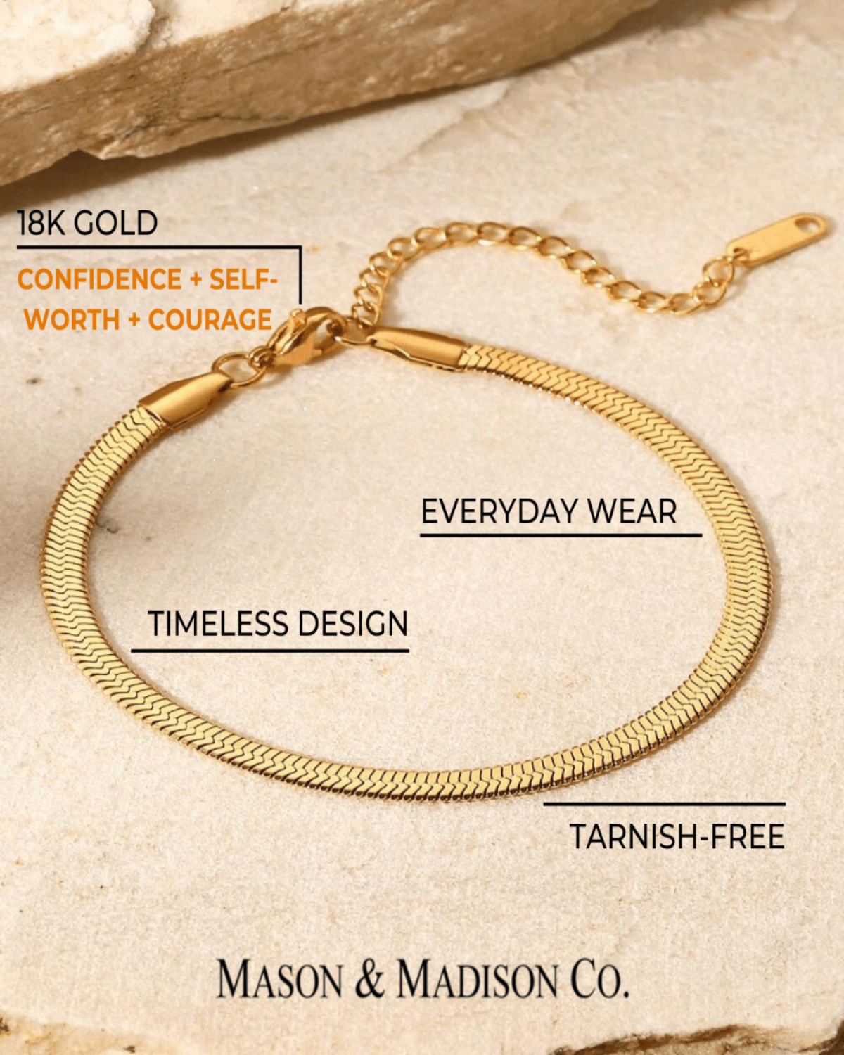 Best Trending Trendy Gold Herringbone Chain Necklace Bracelet Bundle Set Jewelry Gift on Sale for Women, Lady, Mother, Wife