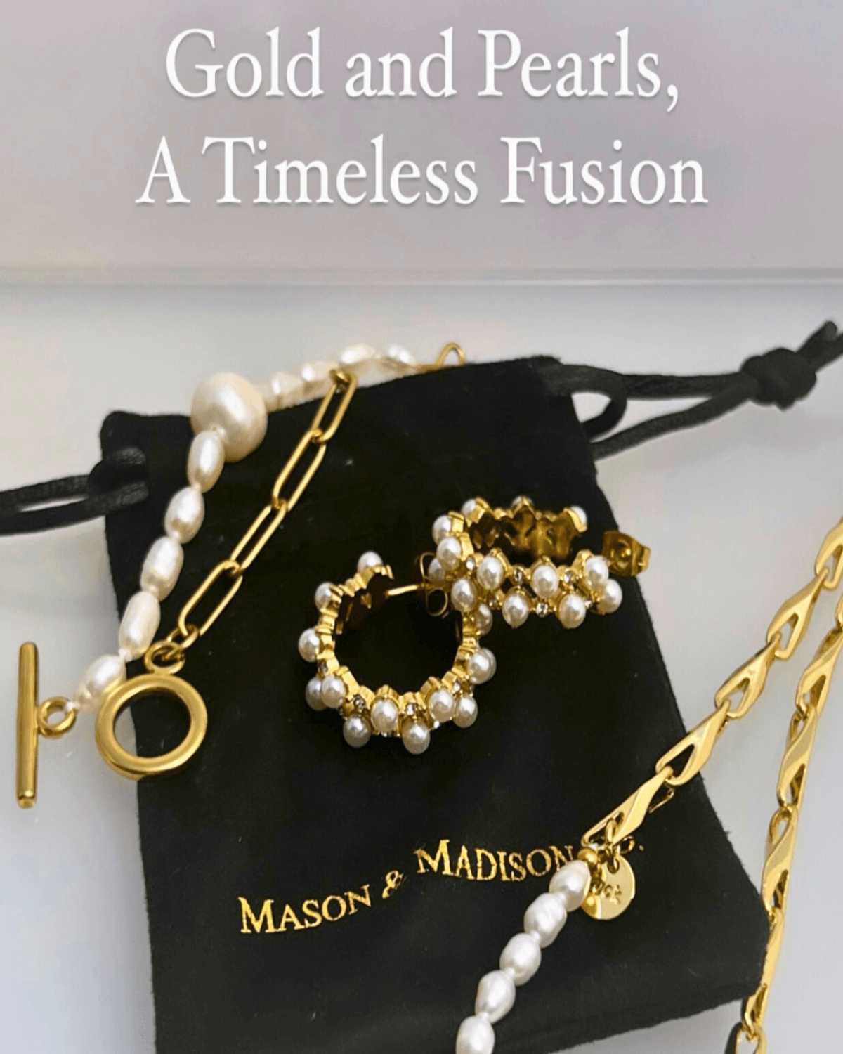 Best Trending Trendy Pearl Chain Necklace Jewelry Gift on Sale for Women, Lady, Mother, Wife