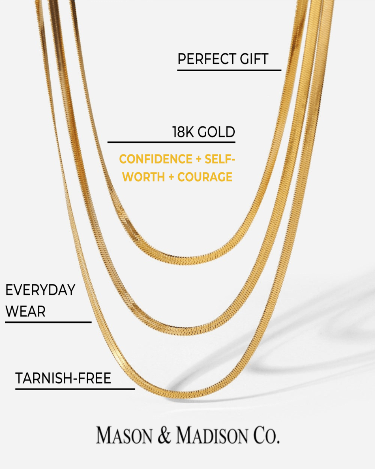 Best Trending Trendy Gold Layered Chain Necklace Jewelry Gift on Sale for Women, Lady, Mother, Wife