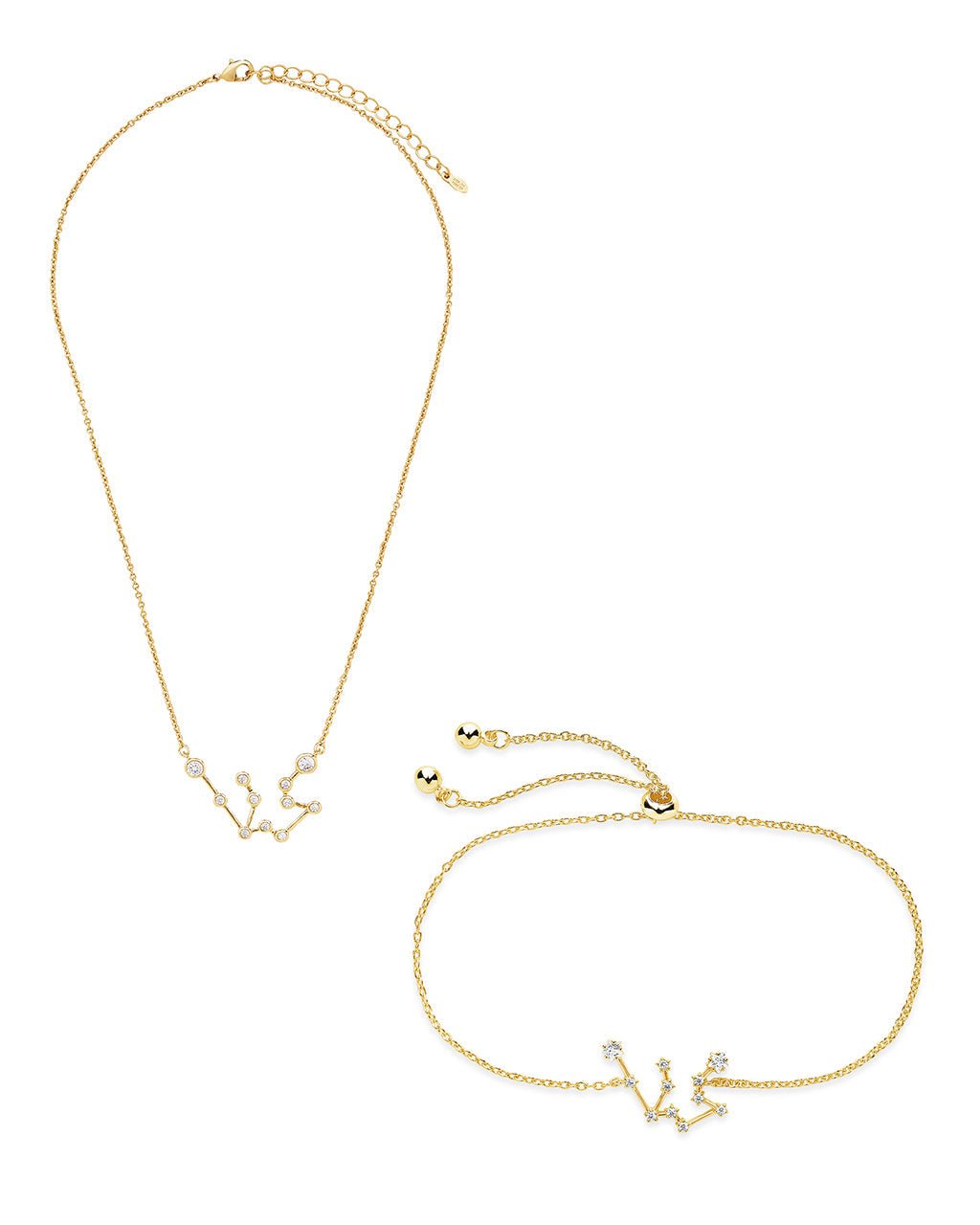 'When Stars Align' Constellation Necklace and Bracelet Set Gold