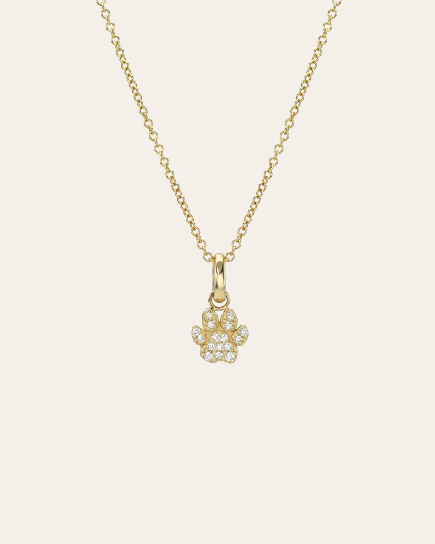 Diamond Paw Necklace