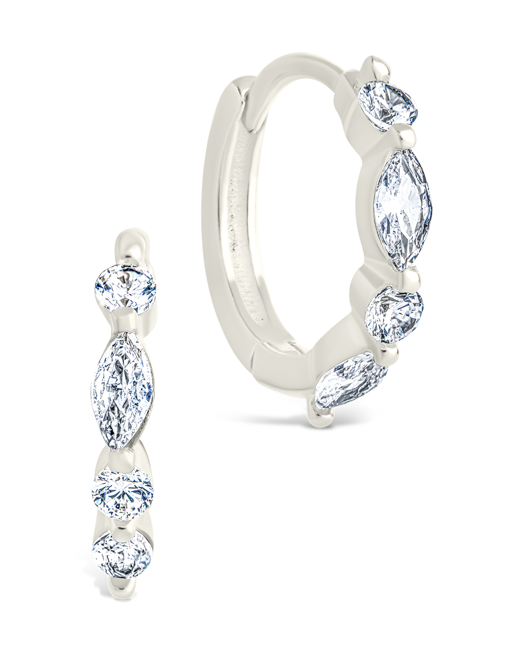 Sterling Silver Kensington Micro Hoops Silver