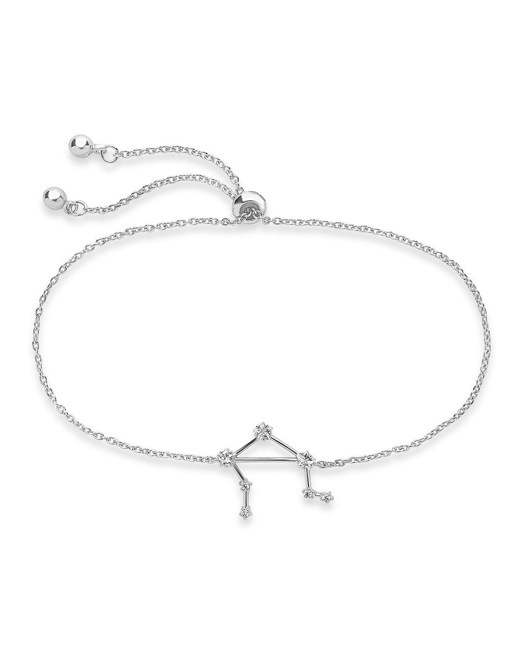 'When Stars Align' Constellation Bracelet Silver Libra (Sept 23 - Oct 22)