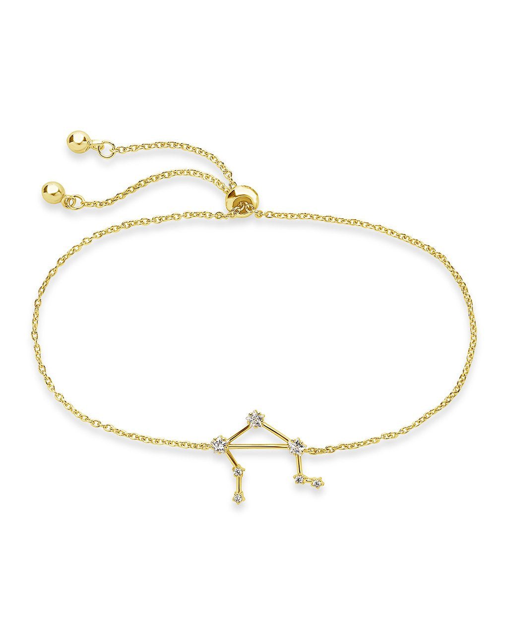 'When Stars Align' Constellation Bracelet Gold Libra (Sept 23 - Oct 22)