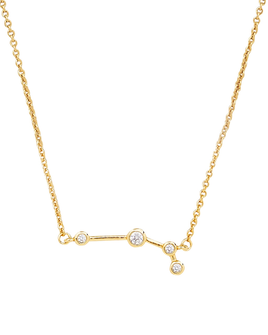 'When Stars Align' Constellation Necklace Gold Aries (Mar 21 - Apr 19)