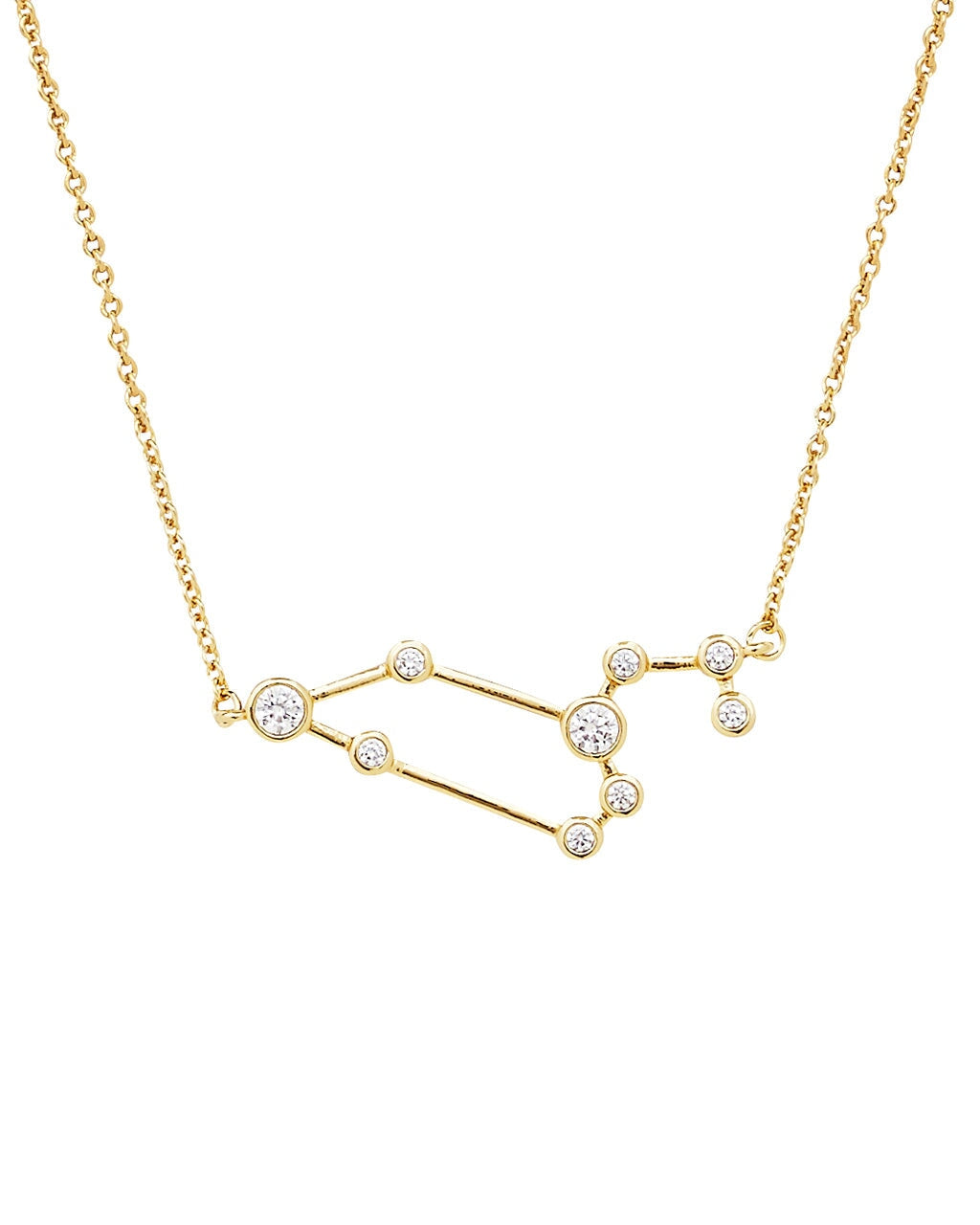 'When Stars Align' Constellation Necklace Gold Leo (Jul 23 - Aug 22)