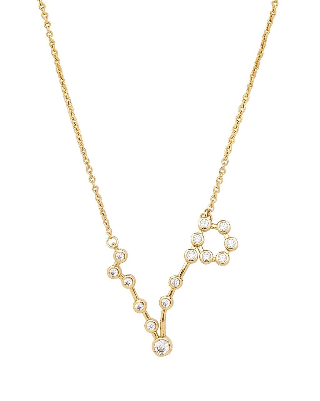 'When Stars Align' Constellation Necklace Gold Pisces (Feb 19 - Mar 20)