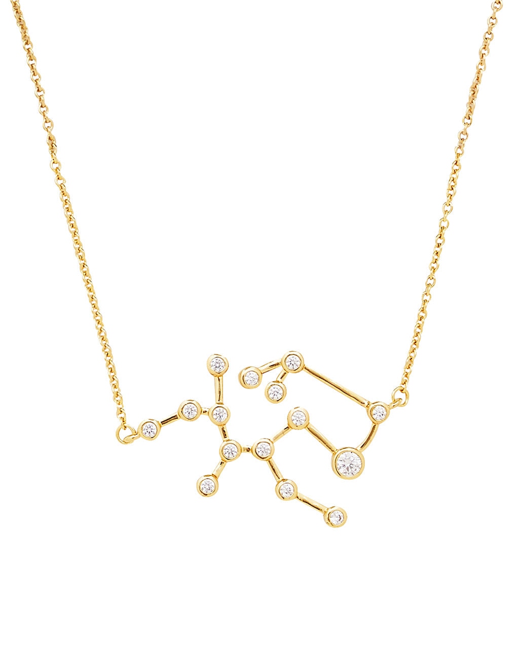 'When Stars Align' Constellation Necklace Gold Sagittarius (Nov 22 - Dec 21)