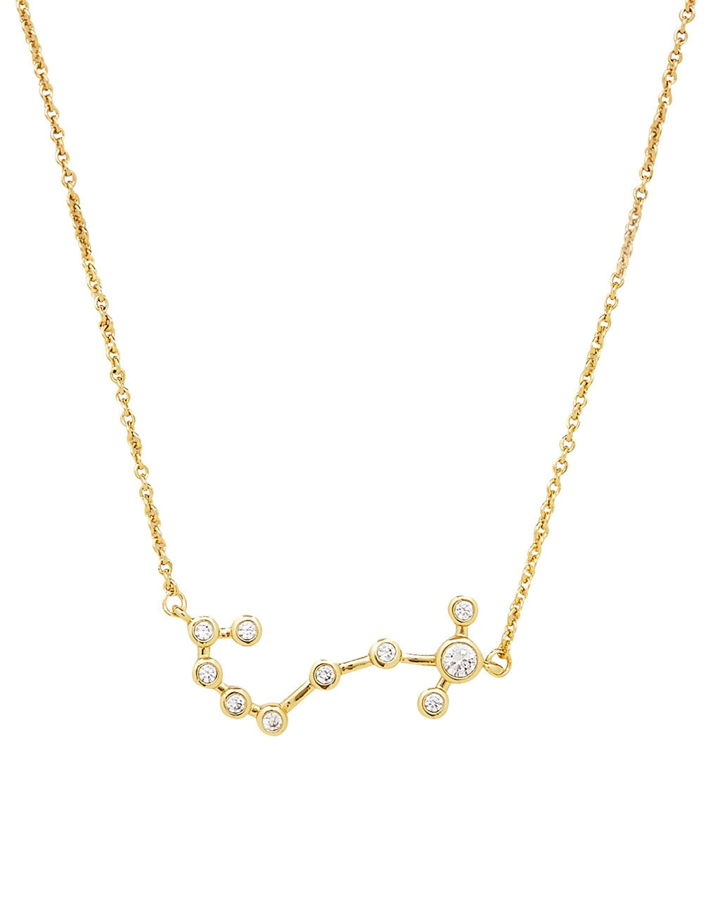 'When Stars Align' Constellation Necklace Gold Scorpio (Oct 23 - Nov 21)