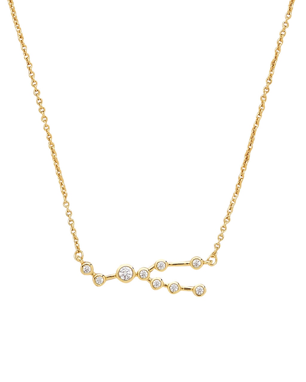 'When Stars Align' Constellation Necklace Gold Taurus (Apr 20 - May 20)