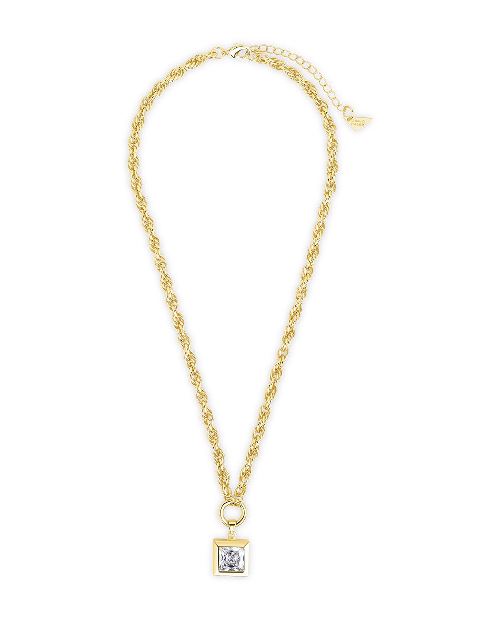 Bess CZ Statement Chain Necklace