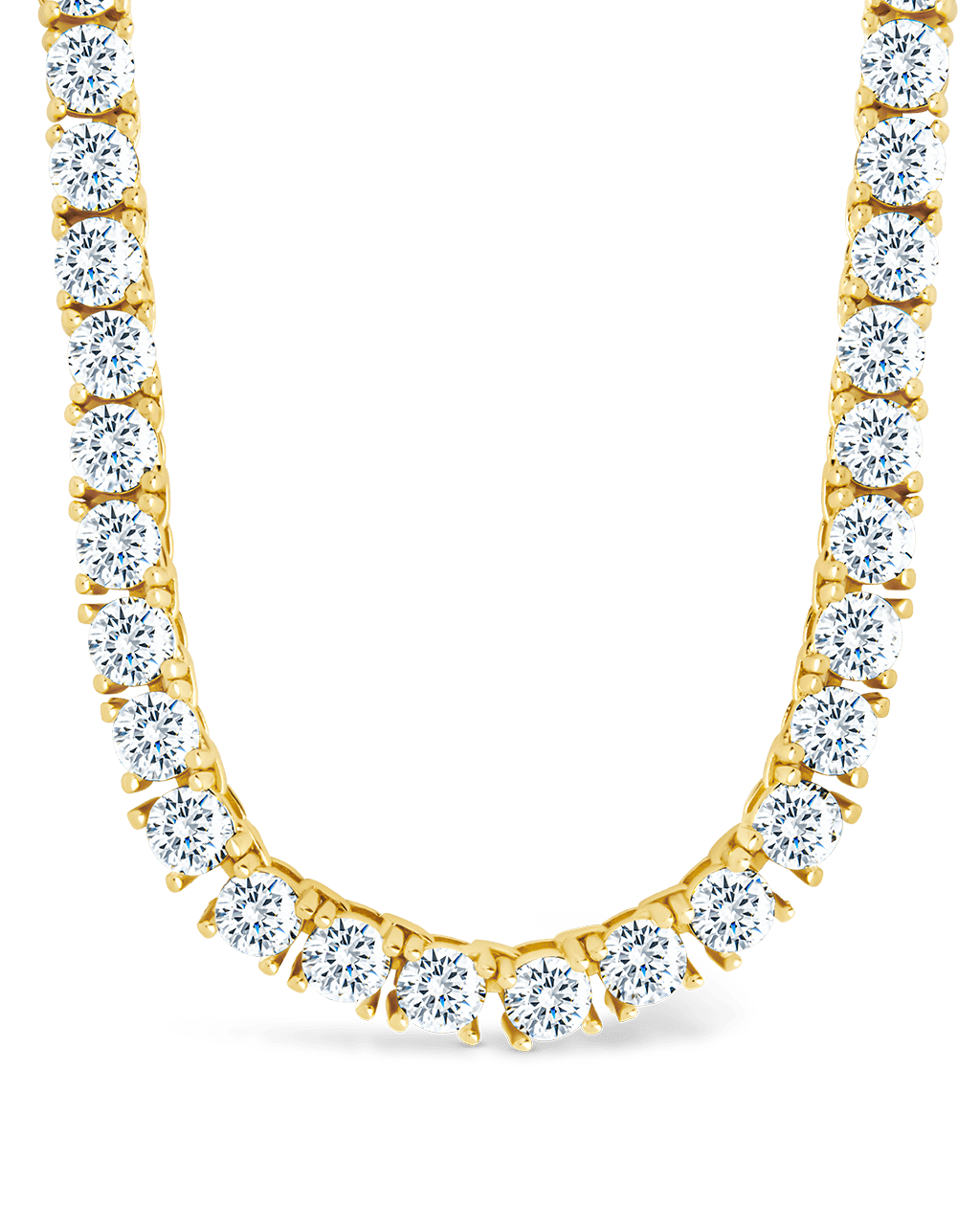 Jadon Adjustable CZ Tennis Necklace Gold