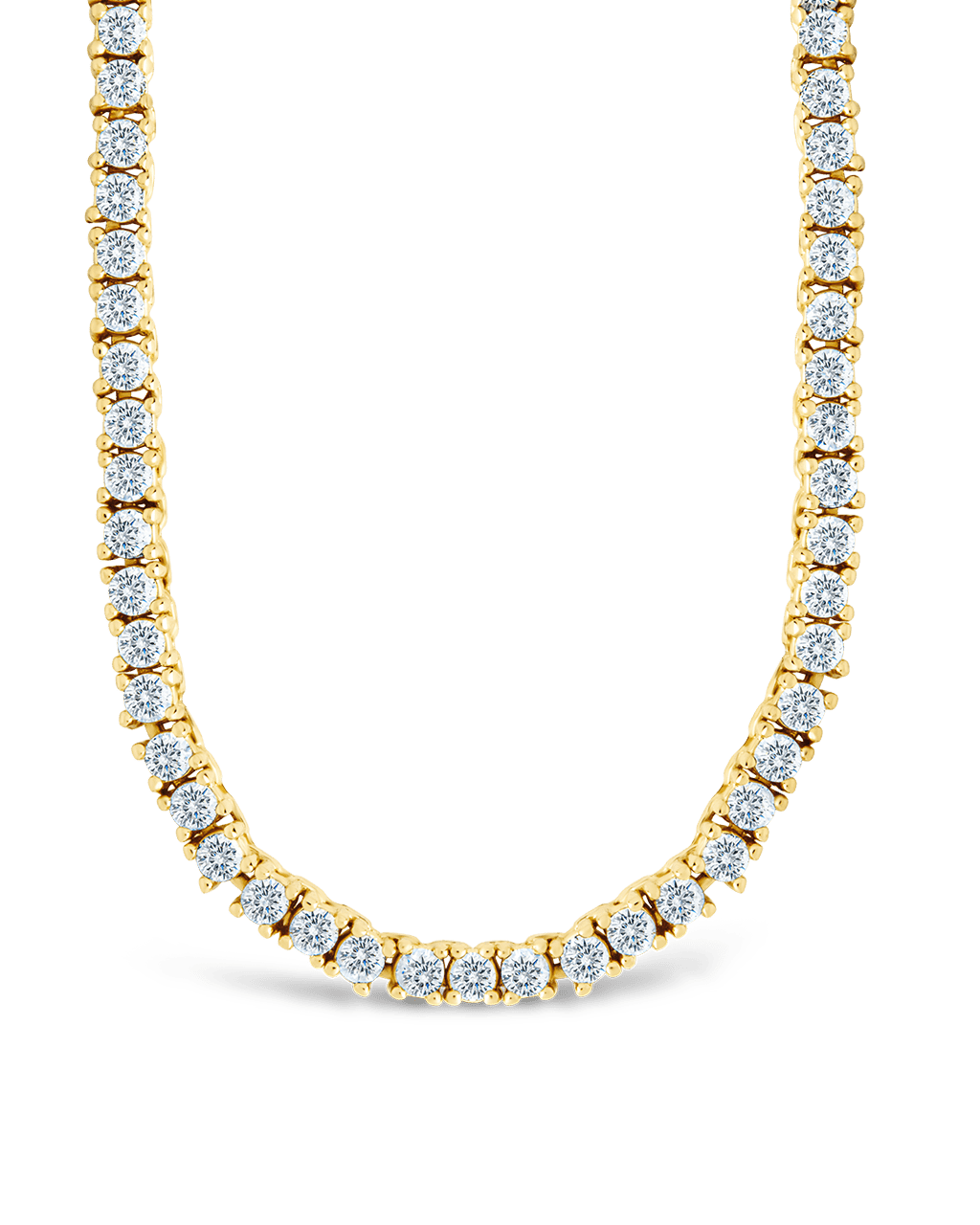 Mirabell Adjustable CZ Tennis Necklace Gold