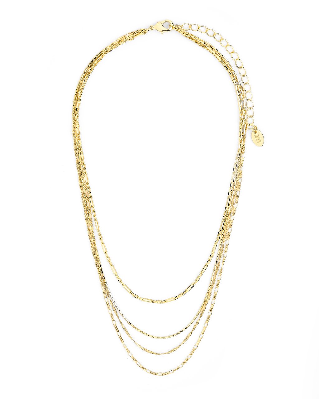Multi Chain Layered Necklace.