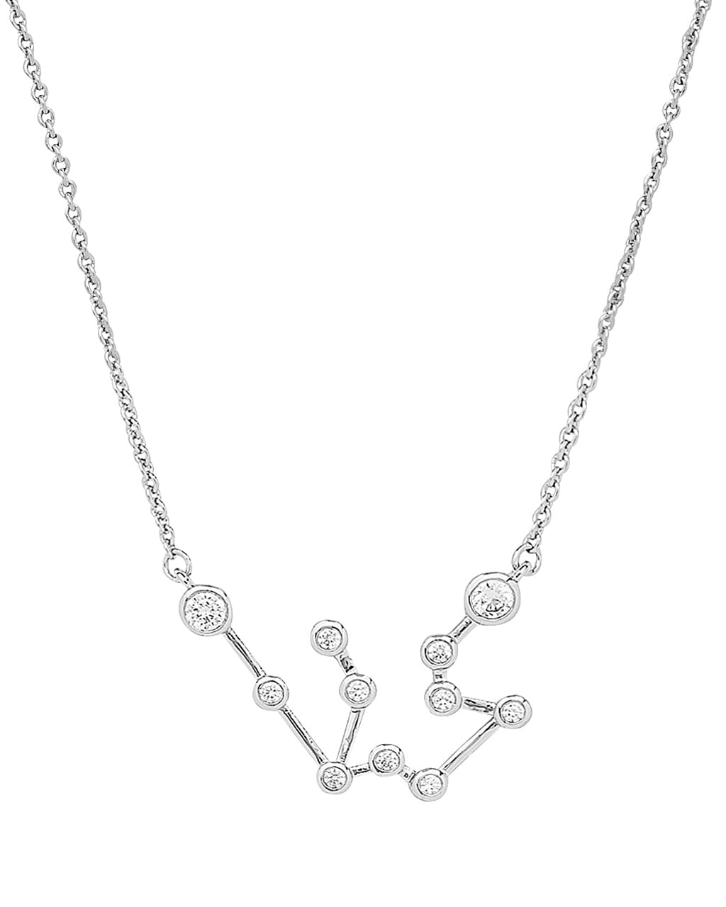 'When Stars Align' Constellation Necklace Silver Aquarius (Jan 20 - Feb 18)