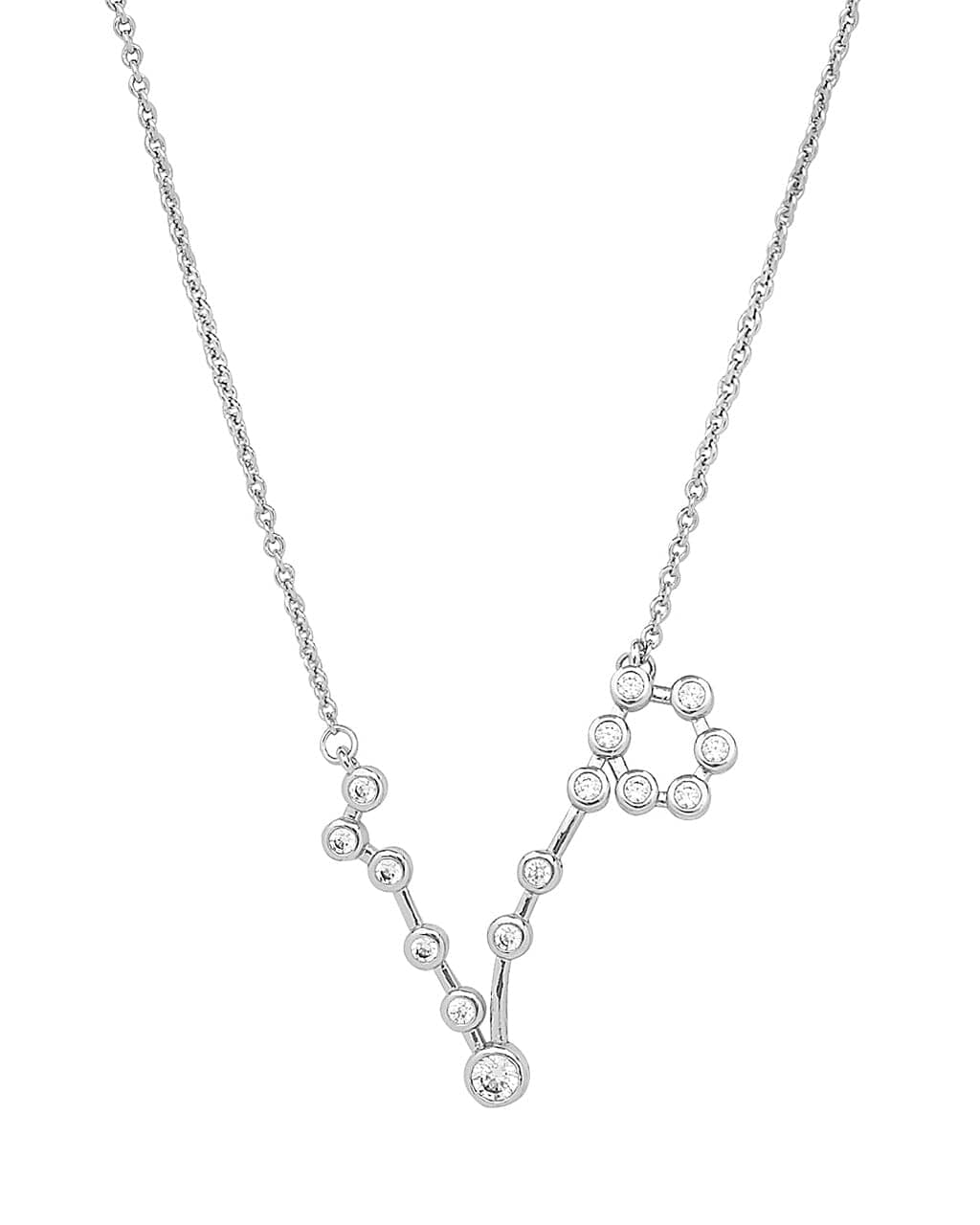 'When Stars Align' Constellation Necklace Silver Pisces (Feb 19 - Mar 20)