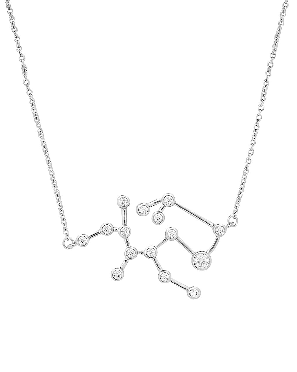 'When Stars Align' Constellation Necklace Silver Sagittarius (Nov 22 - Dec 21)