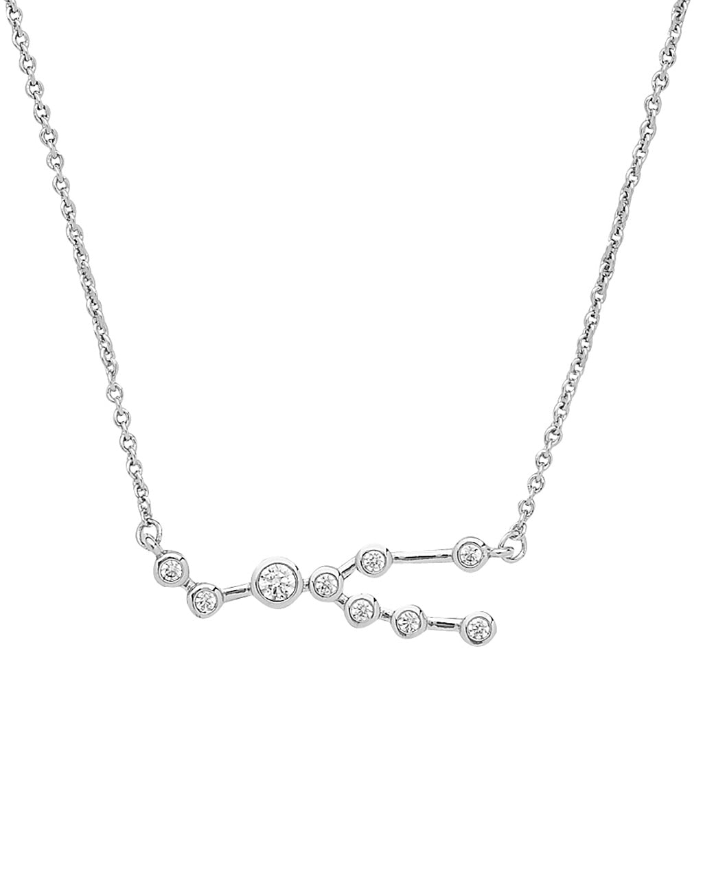 'When Stars Align' Constellation Necklace Silver Taurus (Apr 20 - May 20)