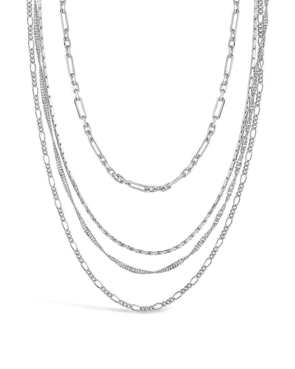 Multi Chain Layered Necklace.