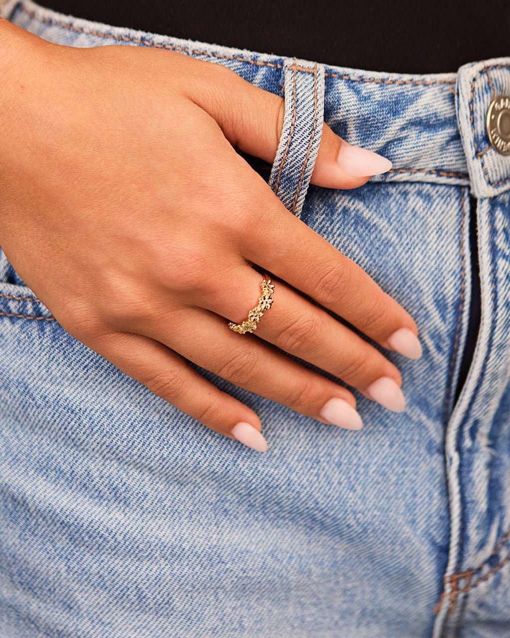 Flower CZ Irena Ring