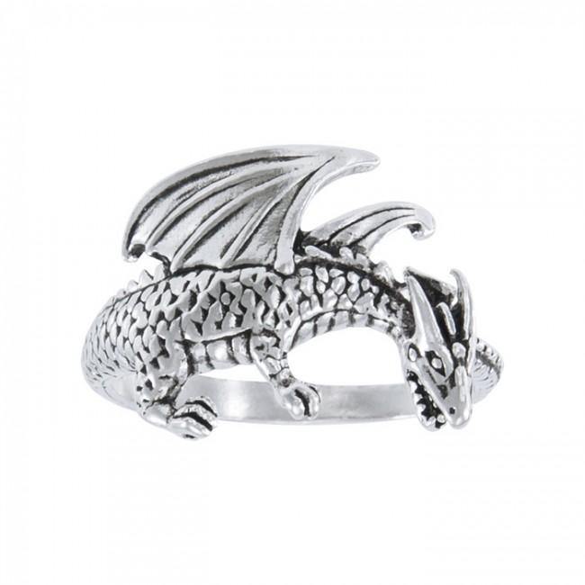 Winged Dragon Silver Ring TR1599 15