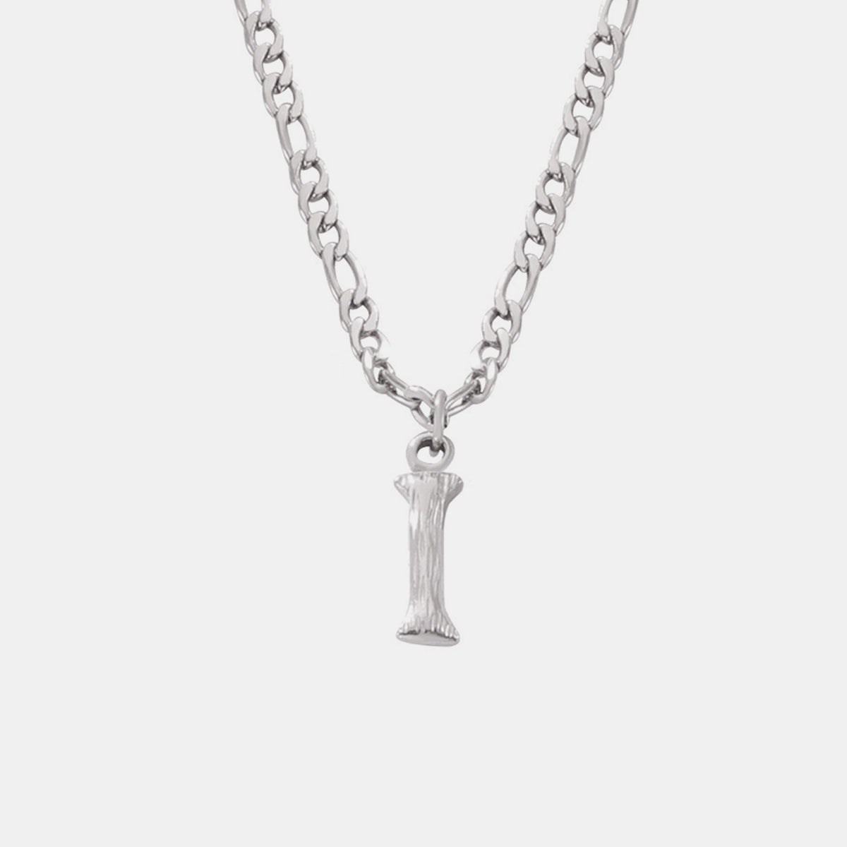 Titanium Steel Letter Pendant Necklace Style I One Size