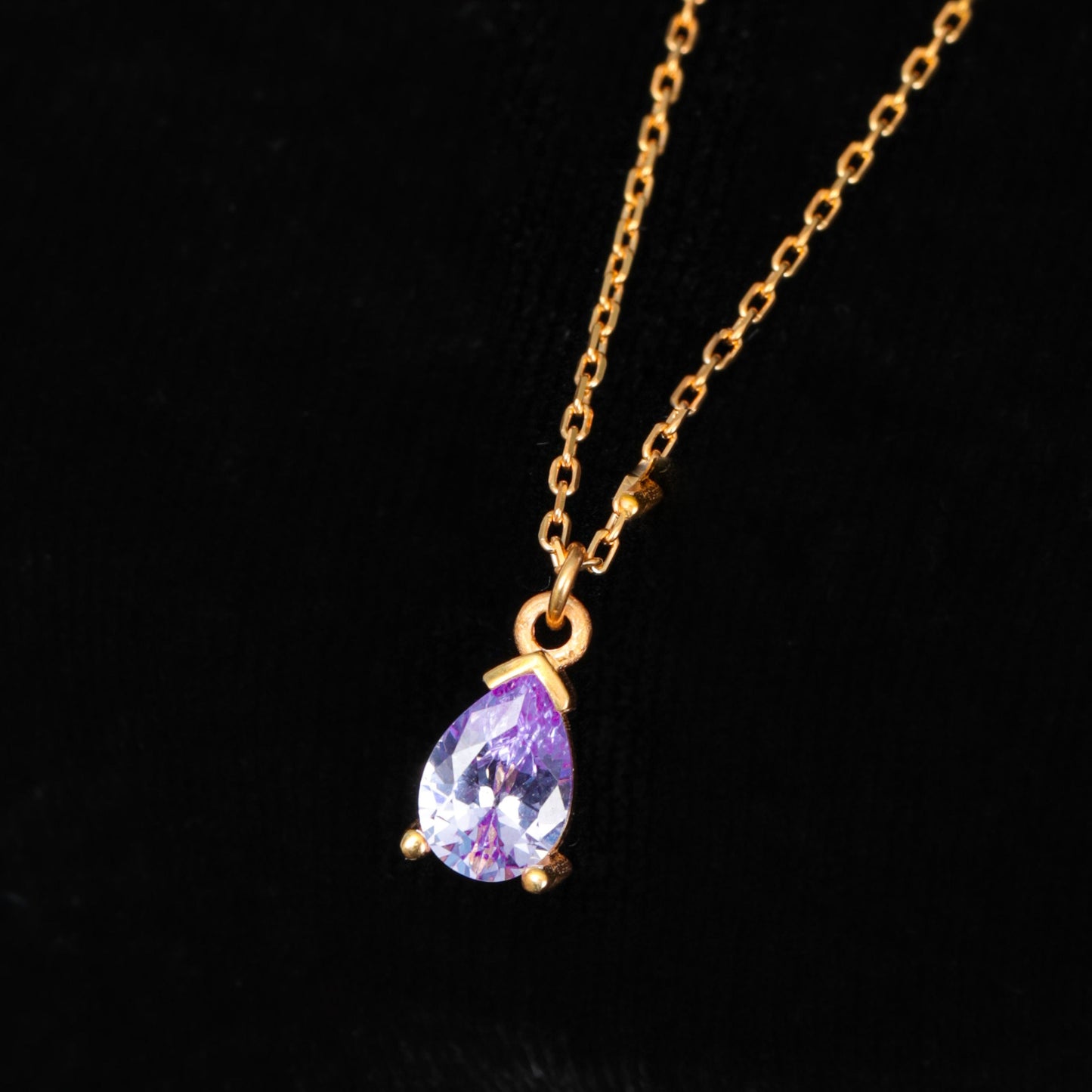 Amethyst Crystal Chooker Necklace Amethyst Teardrop Wedding Jewelry February Birthstone Jewelry Gemstone Jewelry Birthday Necklace