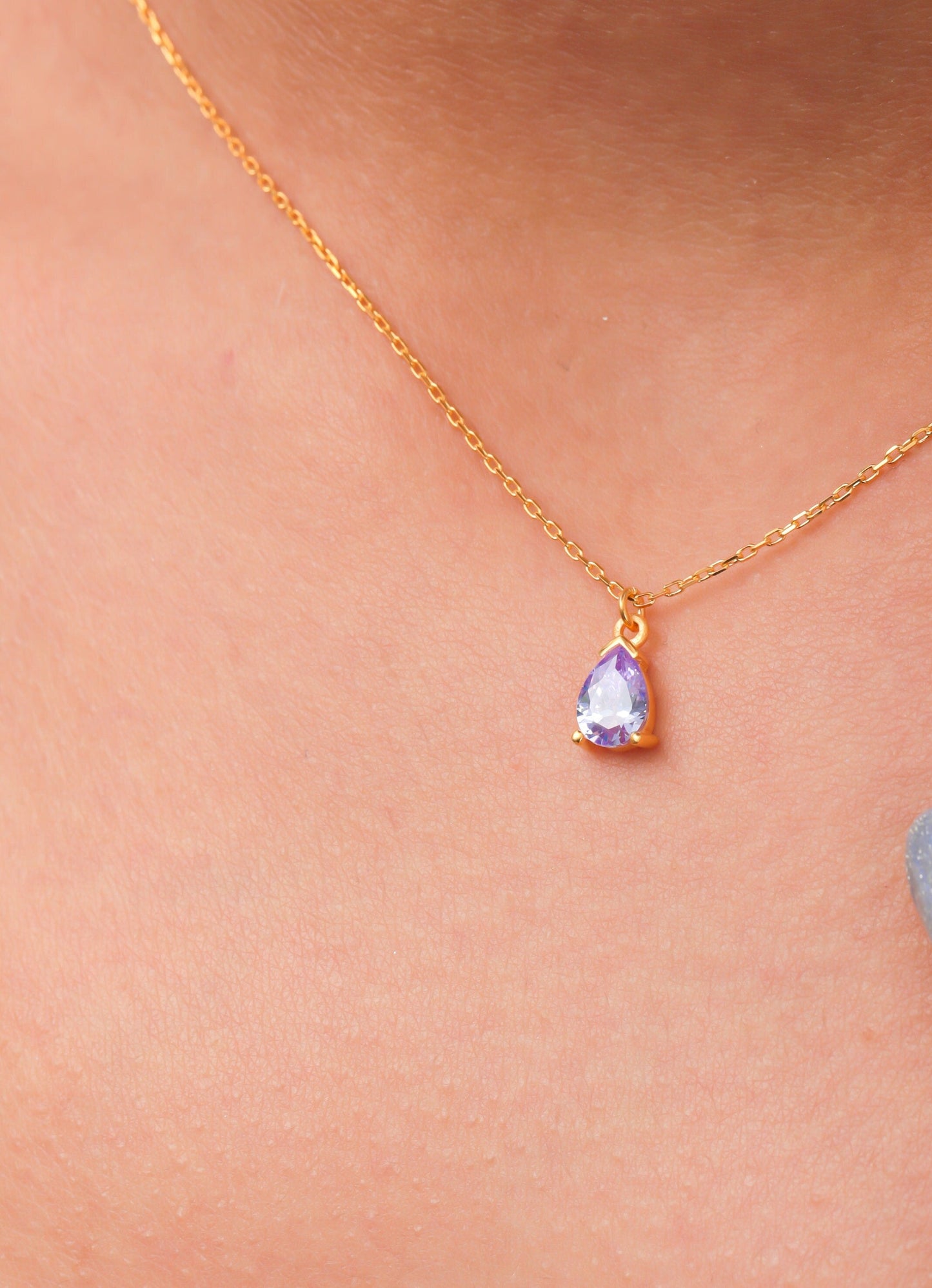 Amethyst Crystal Chooker Necklace Amethyst Teardrop Wedding Jewelry February Birthstone Jewelry Gemstone Jewelry Birthday Necklace