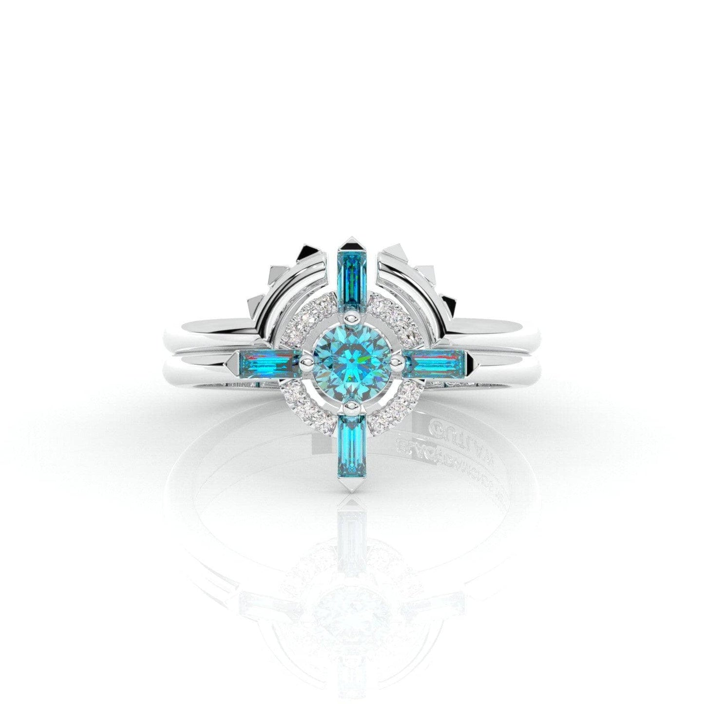 Outlaw's Ring Set- 14k Yellow Gold Video Game Inspired Rings
