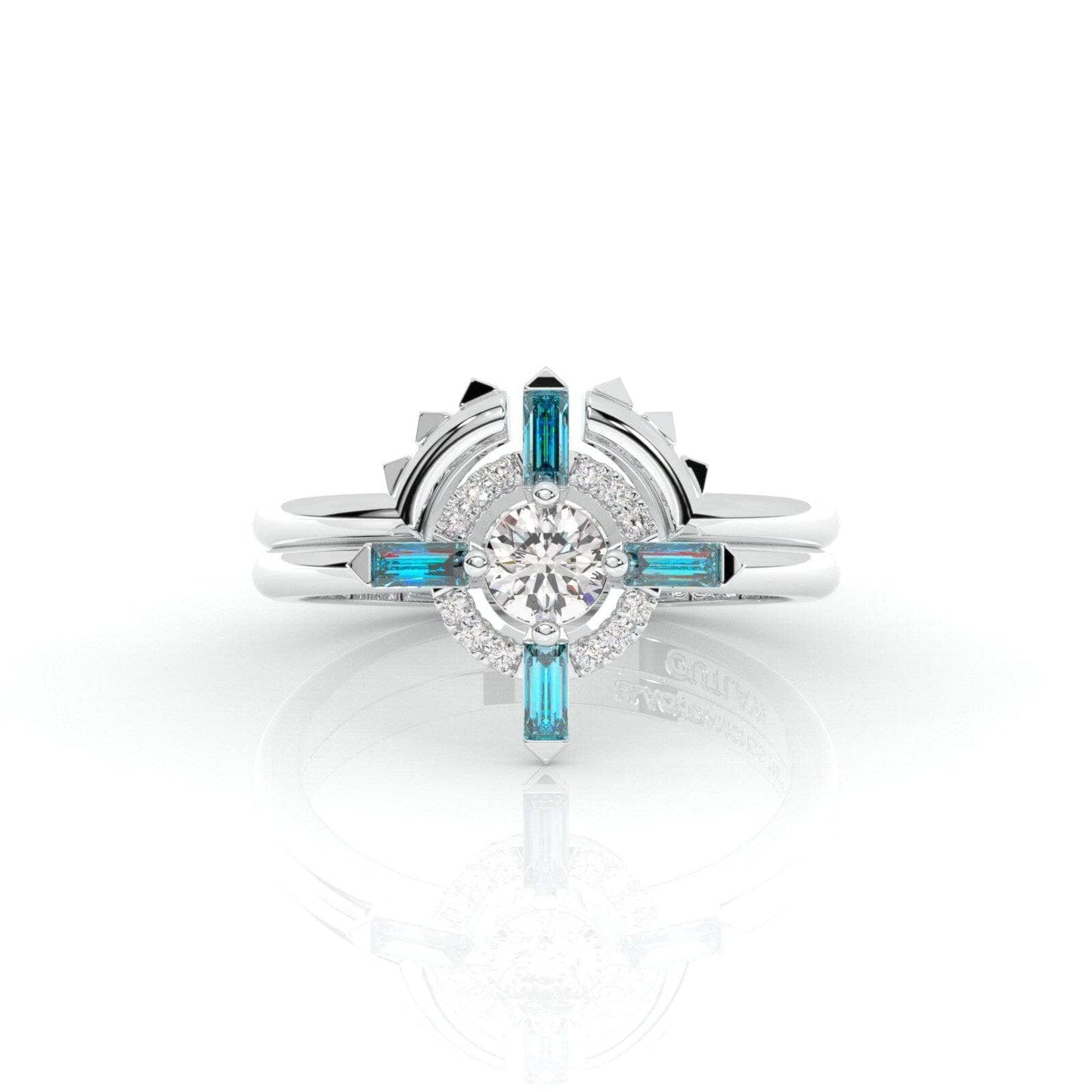 Outlaw's Ring Set- 14k Yellow Gold Video Game Inspired Rings