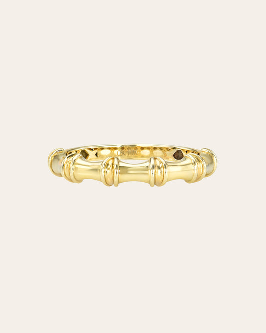 14K Gold Bamboo Ring