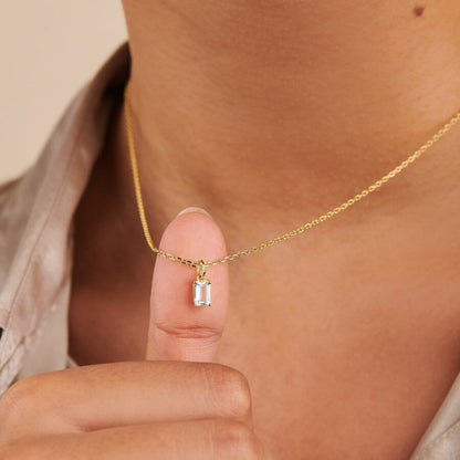 Titanium Steel Inlaid Zircon Pendant Necklace Style D One Size