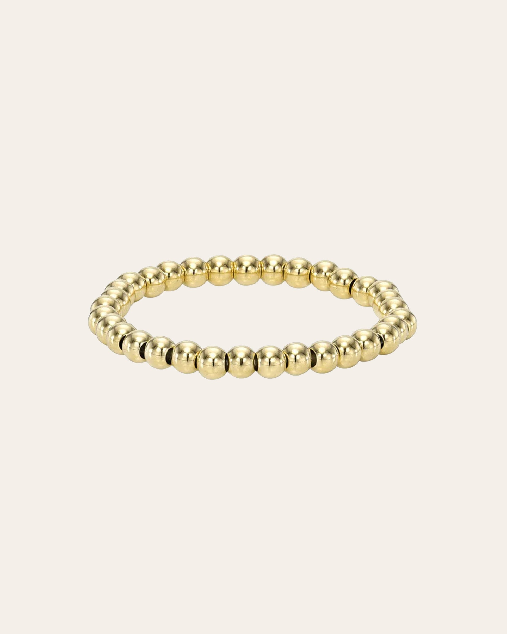 14k Gold 2mm Bead Ring 14K Yellow Gold